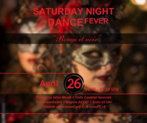 Saturday Night Dance Fever “Rouge et noir”
